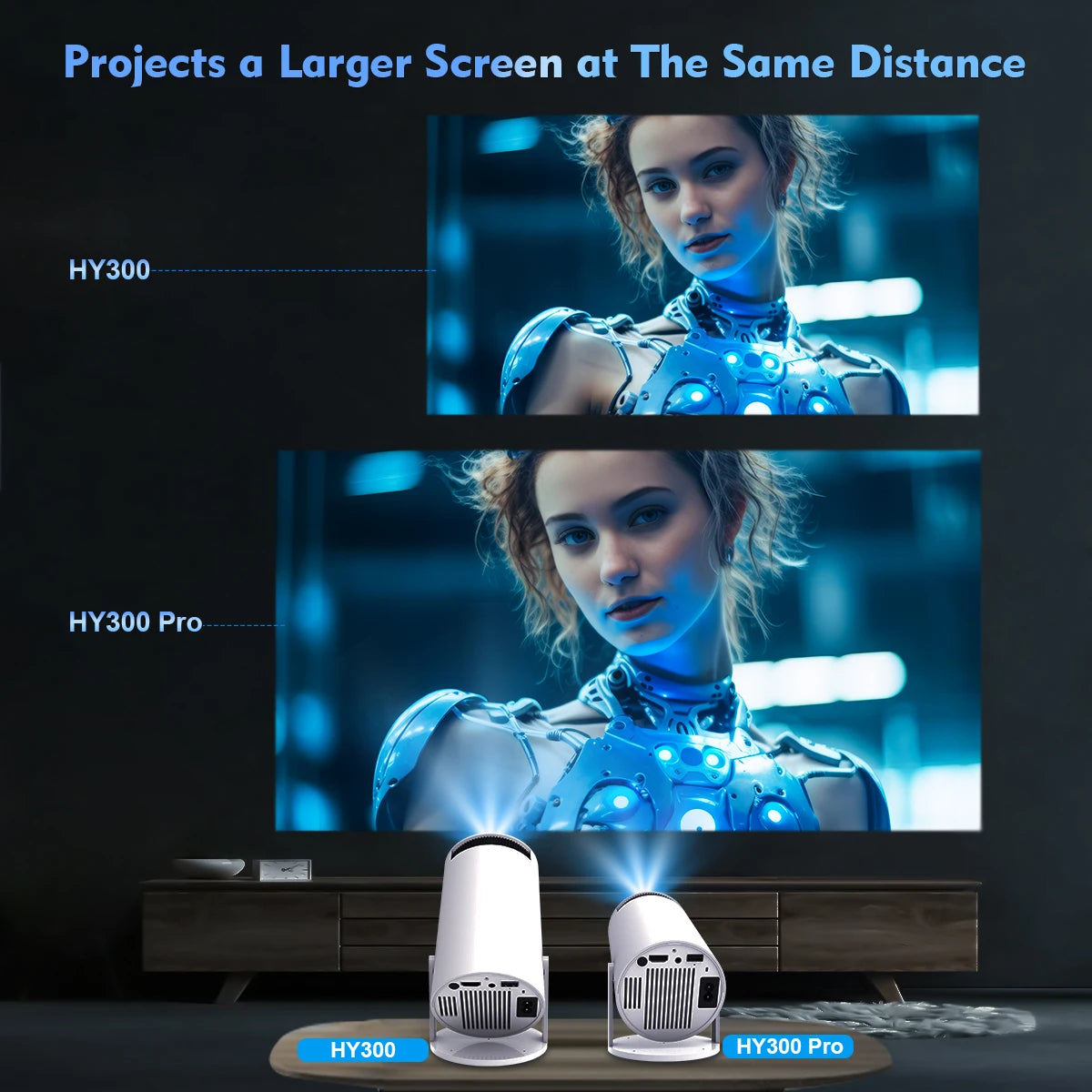 LK Lights 4k Portable Projector
